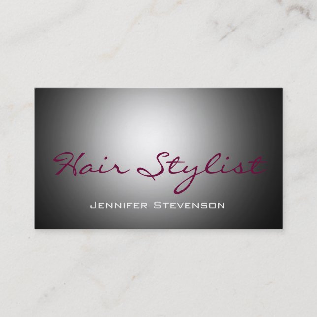 Beruflicher Haarmakeup-Kosmetologe Visitenkarte (Vorderseite)