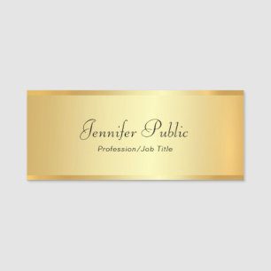 Beruflicher Handskript-Text-modernes elegantes Namensschild