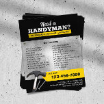Beruflicher Handyman-Installations- und Reparaturs Flyer<br><div class="desc">Berufliche Handyman Klempner Reparaturservice-Flyer.</div>