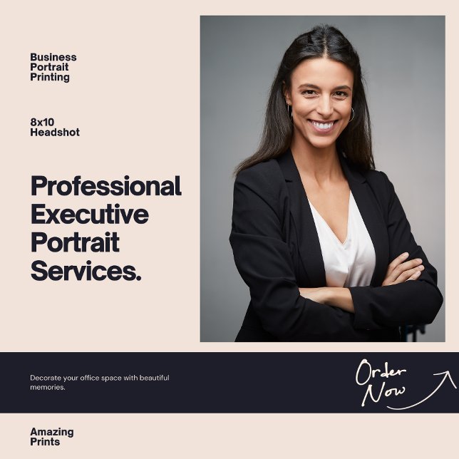 Beruflicher Headshot 8 Zoll x 10 Zoll Fotodruck (Professional Headshot 8" x 10" Photo Printing)