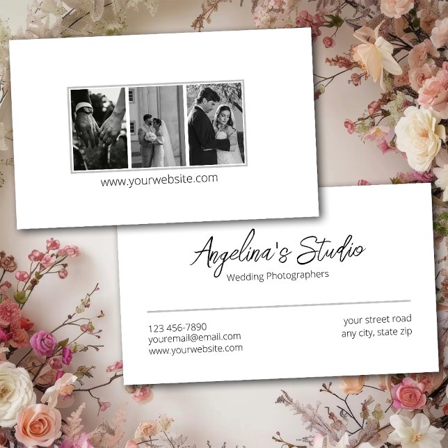 Beruflicher Hochzeitfotograf Visitenkarte (Von Creator hochgeladen)