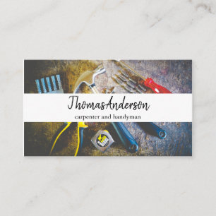 Beruflicher Holzkörner Rustikaler Schreiner Visitenkarte