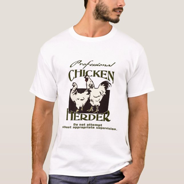 Beruflicher HuhnHerder T-Shirt (Vorderseite)