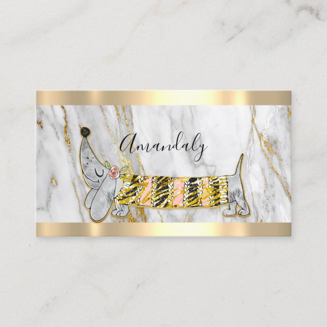 Beruflicher Hunde-Sitter-Pet-Vorsorgetafel Visitenkarte (Vorderseite)