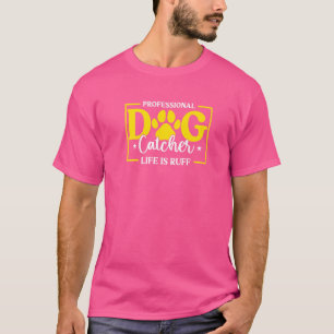 Beruflicher Hundefänger Aco Animal Kontrolle Offic T-Shirt