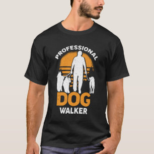 Beruflicher Hundewalker Haustier-Geschenk T-Shirt