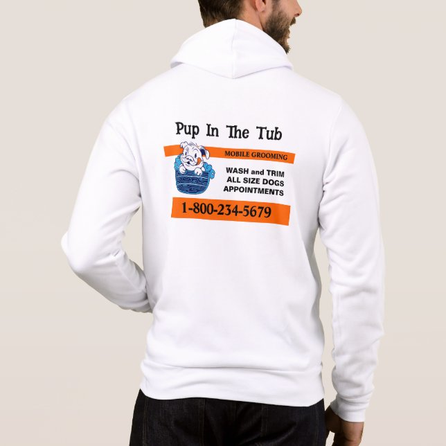 Beruflicher Hundezüchterservice Hoodie (Rückseite)