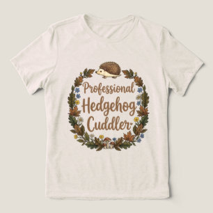 Beruflicher Igelknuddler Tri-Blend Shirt