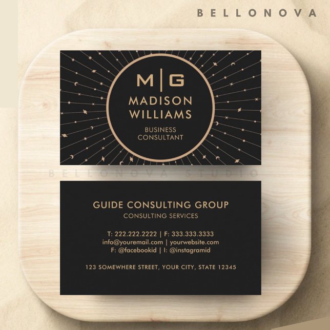 Beruflicher, individuell anpassbarer Schwarzraumko Visitenkarte (Customizable Black Space Cosmos Professional Business Card)