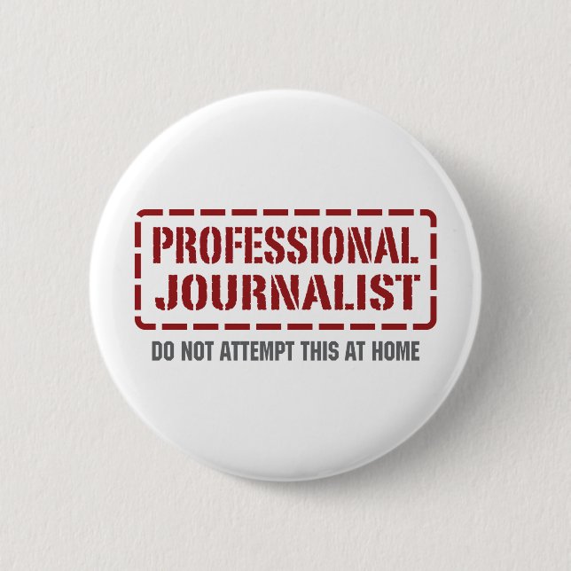 Beruflicher Journalist Button (Vorderseite)