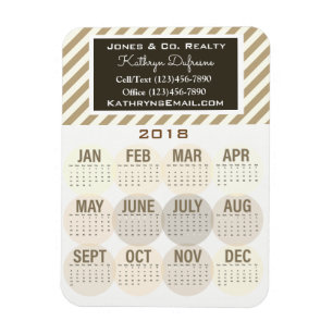 Beruflicher Kalender des Geschäfts-2018 Magnet