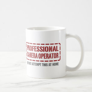 Beruflicher Kamera-Betreiber Kaffeetasse