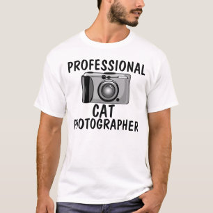 Beruflicher Katzenphotograph, lustige Katzen-T - T-Shirt