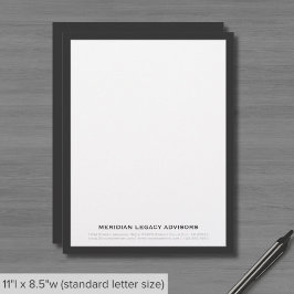 Beruflicher klassischer Letterhead Briefbogen