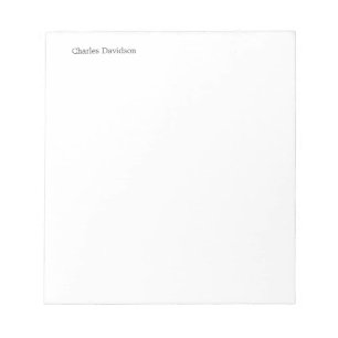 Beruflicher klassischer Schriftart Minimalistische Notizblock