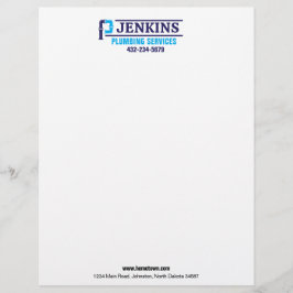 Beruflicher Klempnerdienst Briefbogen