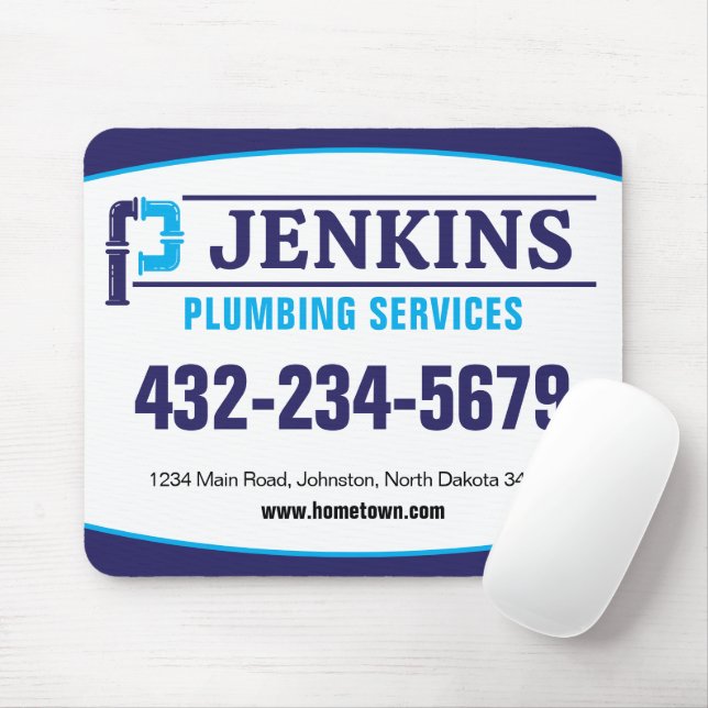 Beruflicher Klempnerdienst Mousepad (Mit Mouse)
