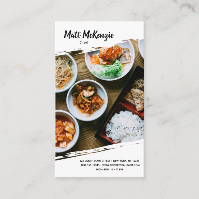 Beruflicher Koch Visitenkarte (Vorderseite)