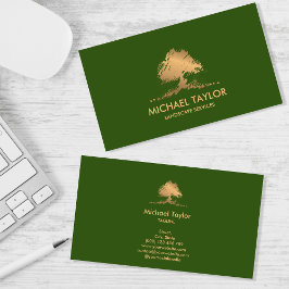 beruflicher Landschaftsschutz und Rasenpflege Visitenkarte