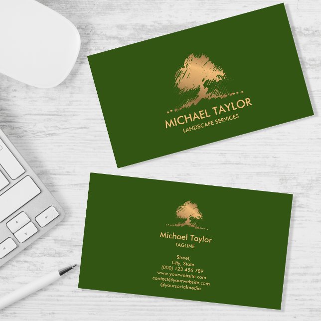 beruflicher Landschaftsschutz und Rasenpflege Visitenkarte (Von Creator hochgeladen)