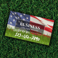 Beruflicher Lawn & Landscaping Service US-Flagge