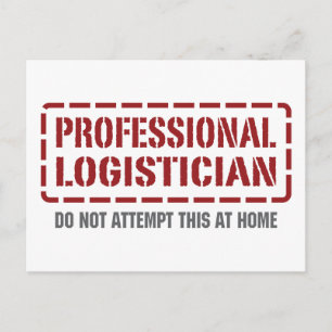 Beruflicher Logistiker Postkarte