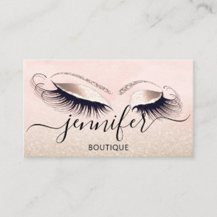 Beruflicher Logo-Makeup Artist Fashion Glitzer Visitenkarte