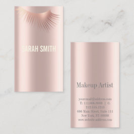 Beruflicher Makeup-Künstler und Augenwischexperte Visitenkarte