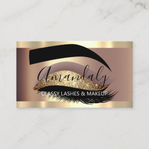 Beruflicher Makeup-Künstler Waxing Lash Extension Visitenkarte