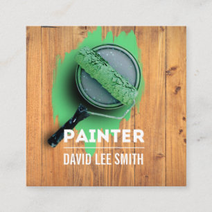 Beruflicher Malservice Quadratische Visitenkarte