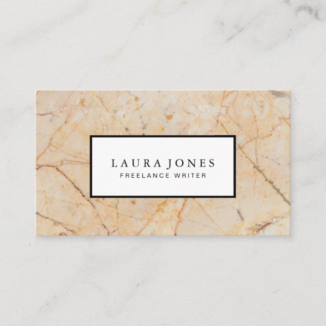 Beruflicher Marmor Visitenkarte (Vorderseite)