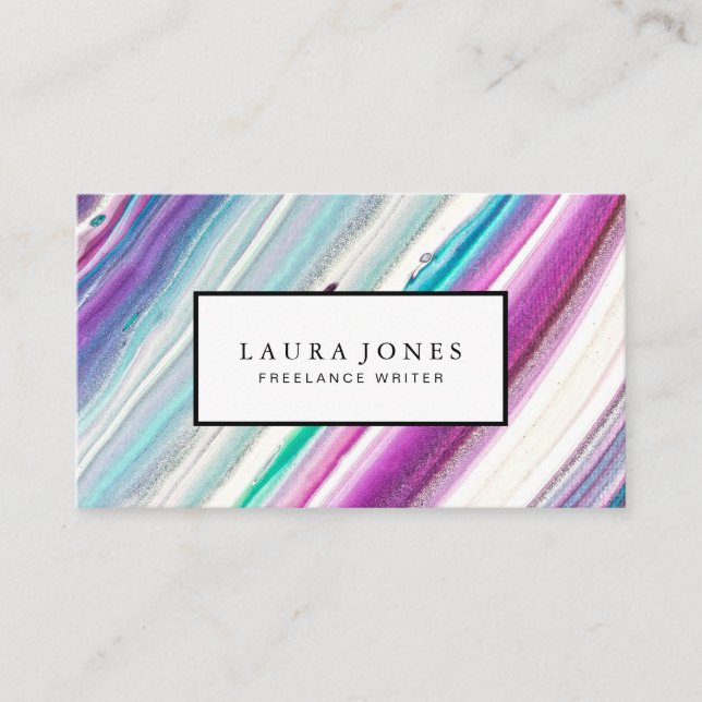 Beruflicher Marmor Visitenkarte (Vorderseite)