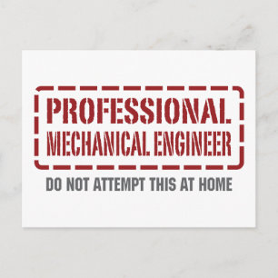 Beruflicher Maschineningenieur Postkarte