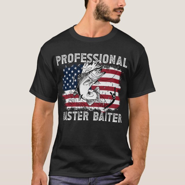 Beruflicher Master Baiter Funny Fishing Herren T-Shirt (Vorderseite)