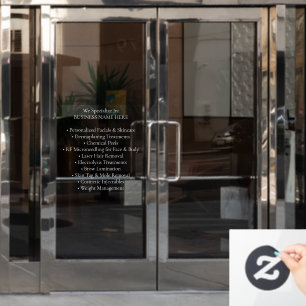 Beruflicher medizinischer Wellness-Center Klinik f Fensteraufkleber