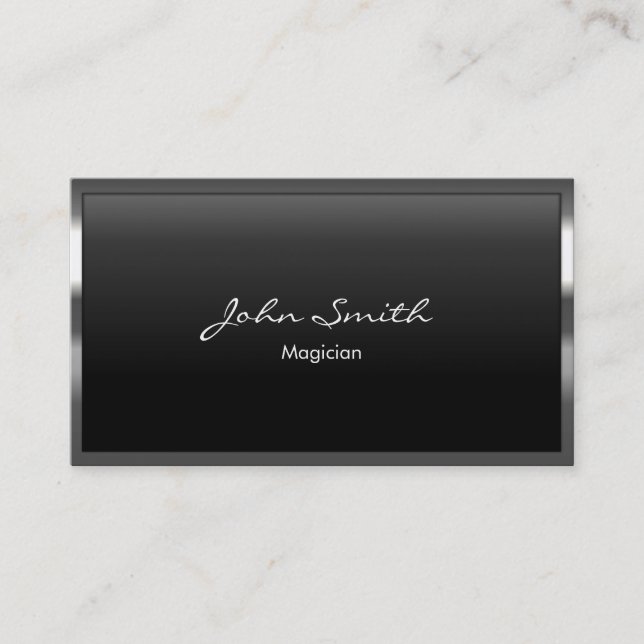 Beruflicher Metallgrenzmagier Visitenkarte (Vorderseite)