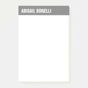 Beruflicher minimalistischer, feiner hellgrau post-it klebezettel