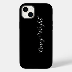 Beruflicher Minimalistischer Name Personalisiert iPhone 14 Plus Hülle