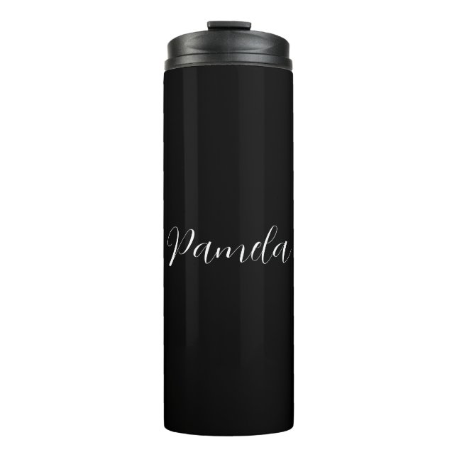 Beruflicher Minimalistischer Name Personalisiert Thermosbecher (Vorderseite)