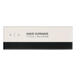 Beruflicher Minimalistischer sauberer Planmoderner Namenschild
