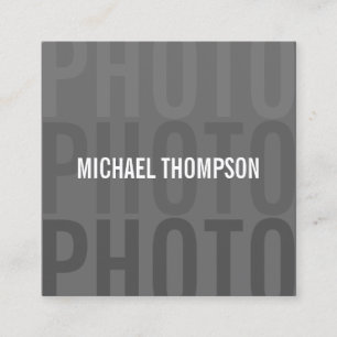 Beruflicher moderner Fotograf Quadratische Visitenkarte