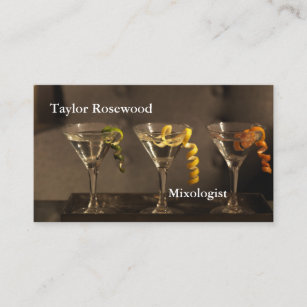 Beruflicher moderner Geschäfts-Karten-Barkeeper Visitenkarte