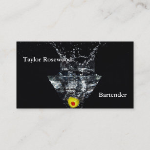 Beruflicher moderner Geschäfts-Karten-Barkeeper Visitenkarte