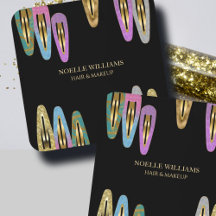 Beruflicher moderner Glitzer Frisur Stylistin