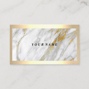 Beruflicher moderner Gold Frame Graue VIP-Marmor Visitenkarte