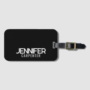 Beruflicher, moderner Minimalname Gepäckanhänger