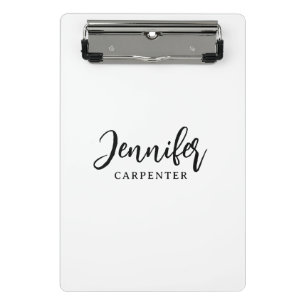 Beruflicher, moderner Minimalname Mini Klemmbrett