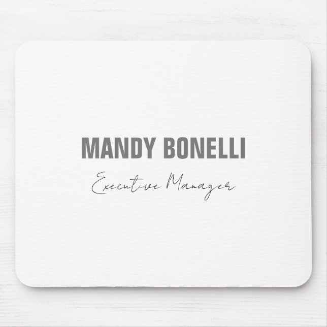 Beruflicher, moderner Minimalname Mousepad (Vorne)