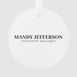 Beruflicher, moderner Minimalname Ornament