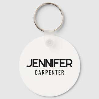 Beruflicher, moderner Minimalname Schlüsselanhänger